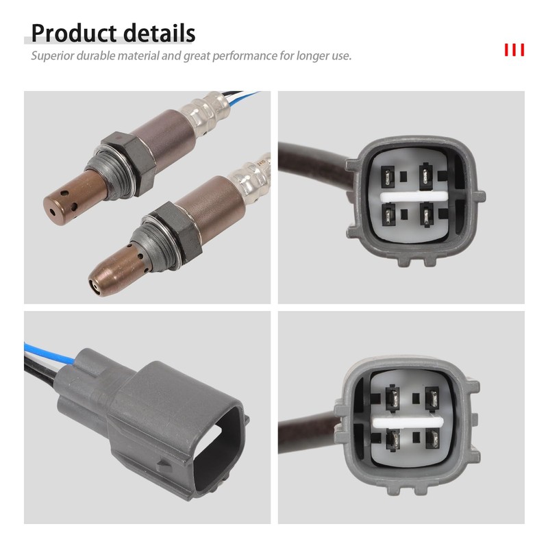 KASturrboo 2PCS O2 Oxygen Sensor O2 Sensor Upstream and Downstream