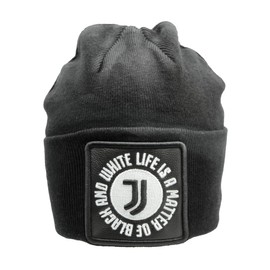 JUVENTUS Unisex 133471 Juve Beanie Hat, Black, One Size, black, Unit size