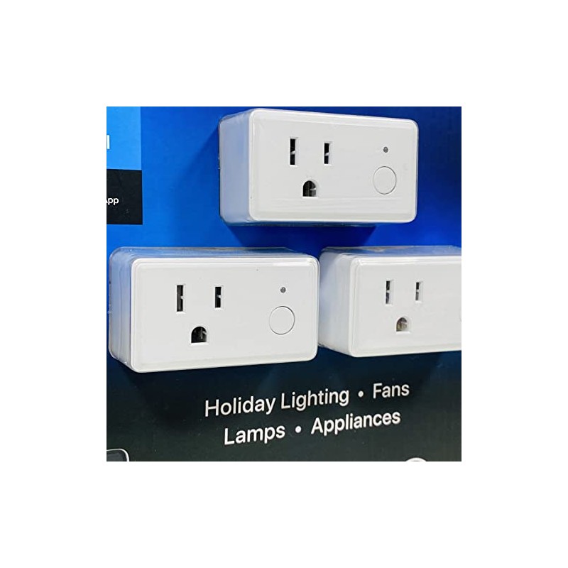 Feit Electric WiFi 15amp Remote Access Voice Control Smart Plugs