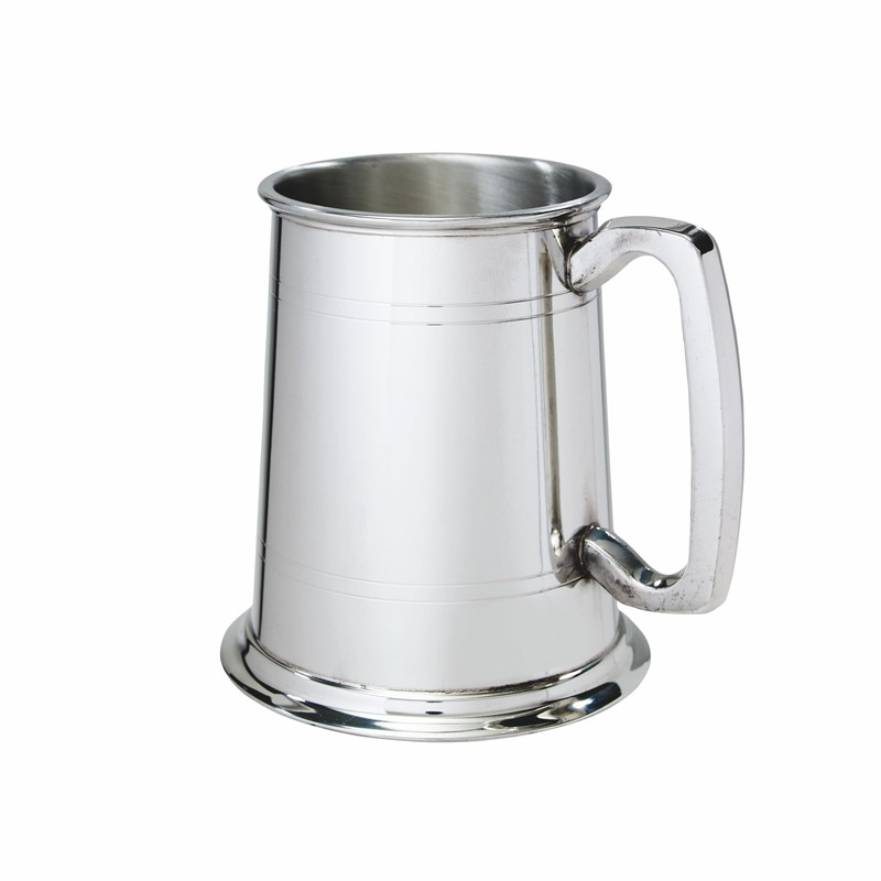 Wentworth Pewter - Standard Double Lined 1 Pint Pewter Tankard