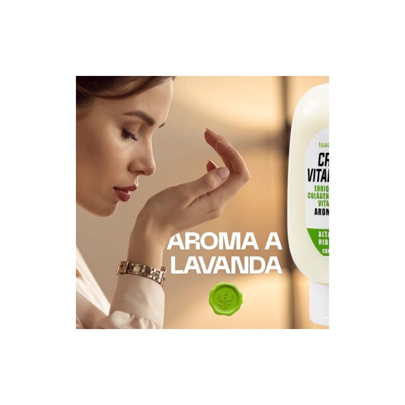 Crema Vitaminada IsaaQuim® con Colágeno, Complejo B, Vitamina C y