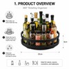 360° Rotating Countertop Organizer for Kitchen Storage – Space-Saving Metal