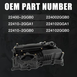 Seaforie 224002GGB0 Engine Valve Cover & Gaskets Compatible with Hyundai Santa Fe Sport Sonata Kia Optima Sorento 2.0L 2.4L 2015-2020 22400-2GGB0