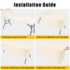 Smiry 2 Pack Spandex Table Cloth 8FT, Elastic Fitted Stretch