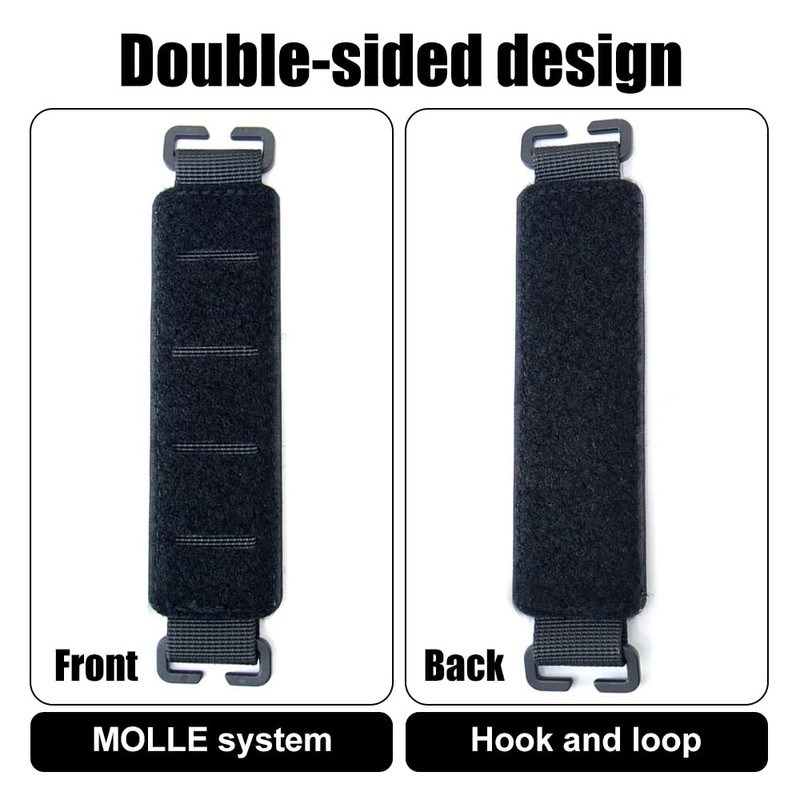 DONGKER Double-Sided Morale Badge Base,MOLLE Patch Hook & Loop Display
