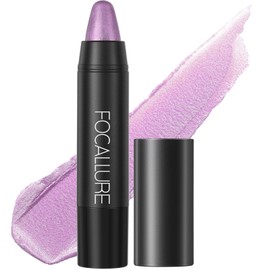 FOCALLURE Ultra Chic Metallic Lipstick,Rich Vitamin E Lip Crayon,Lightweight Shinning Color without Drying or Fading,Long Lasting Lips Makeup,#20 Lavender