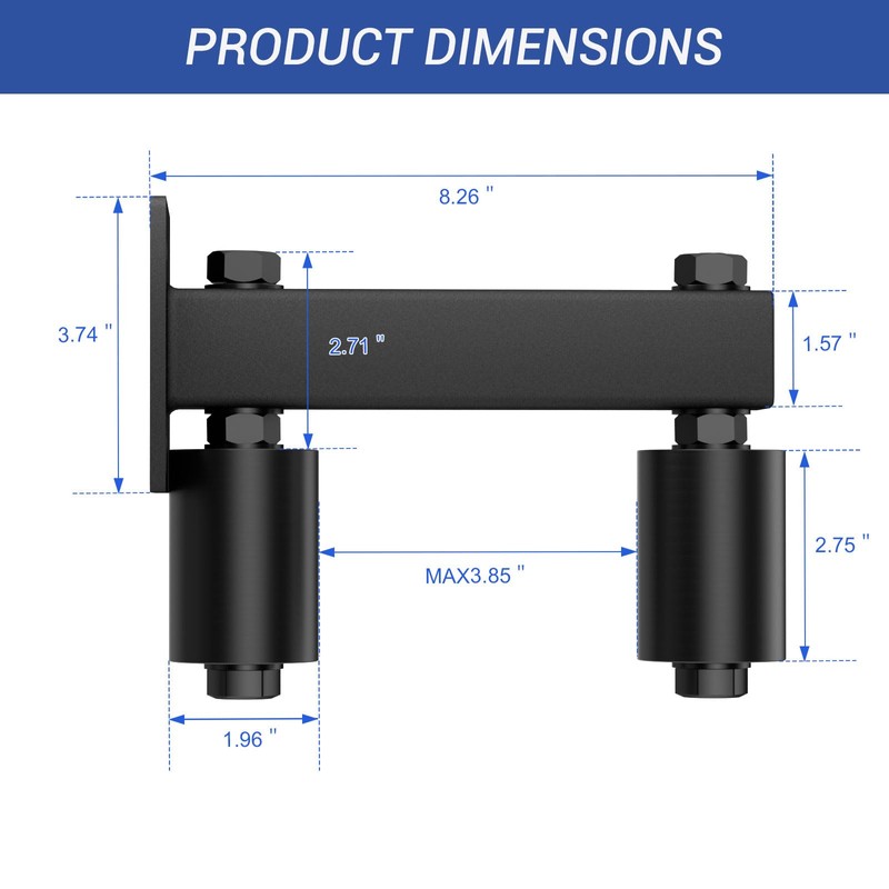 TOIMIOTOIM Adjustable Slide Gate Guide Roller,Heavy Duty 3" Thickening Sliding