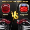 QUASCO Smoked Led Motorcycle Brake Tail Light Rear Taillight Compatible