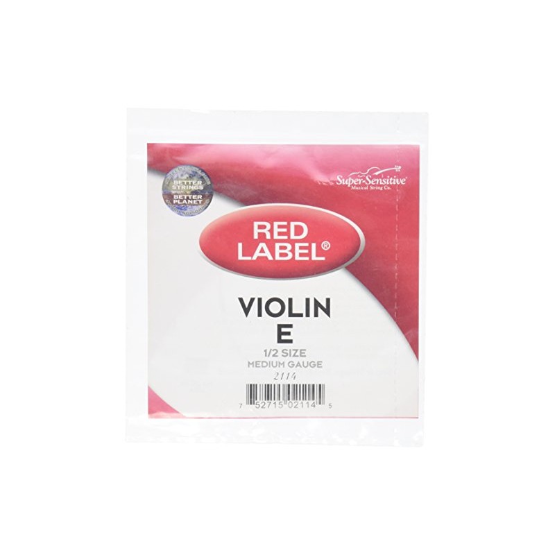 D'Addario Red Label Violin E 1/2 Med (2114)
