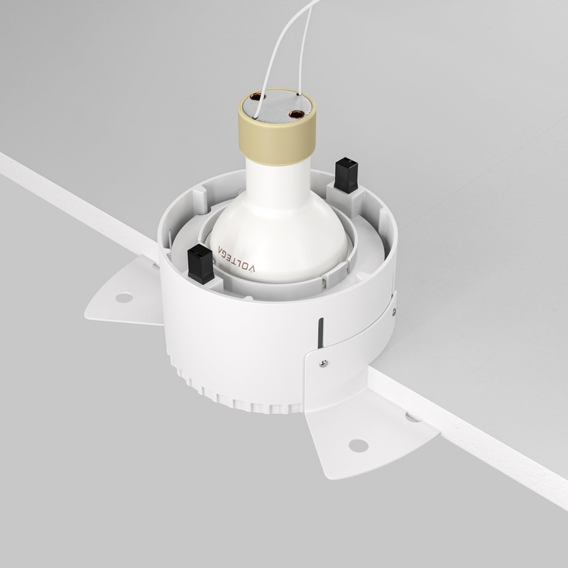 Maytoni Modern Recessed Spotlight Share 1x GU10 Excl. White Aluminium