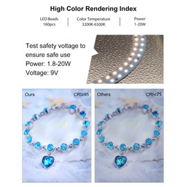 PULUZ Light Box Photography, 20x20 inch Large Photo Light Box with 160 LED Beads, CRI >95, Professional Portable Photo Booth Shooting Tent Kit with 12 Color Backdrops for Product Photography