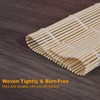 3 Sheets Sushi Mat, 9.5x9.5 Inch Natural Bamboo Sushi Rolling