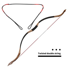 OTOTEC Replacement of the bowstring compatible with EK Adder compatible with R9 crossbow for 120 lb 20 strands, length 49 cm, crossbows made of HMPE material, red and black