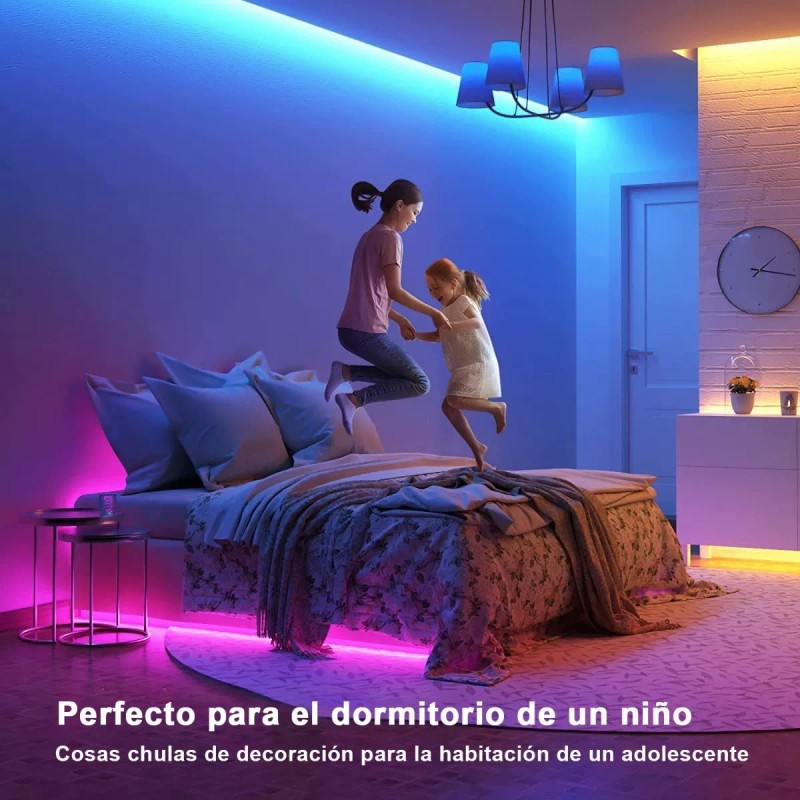Moñinar Tiras Led Wifi Inteligente Alexa Multicolor Rgb Luces 20m