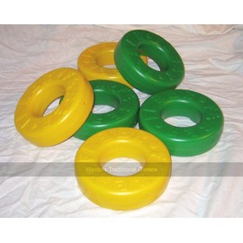 Pack of 6 spare disks for Mega 4 in a Line (3 green, 3 yellow)