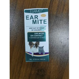 Aloe Vera Ear Mite for Dogs & Cats | Safe for Pets 12+ Weeks | 0.75 fl oz 22.2ml