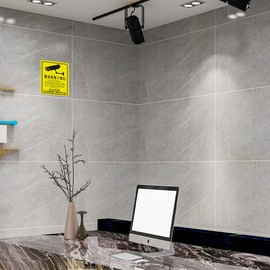 20 Sheets CCTV in Operation Sticker Sign Vinyl 200mm x 250mm Security Camera Warning for Business Office Safety Security