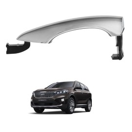 BestParts Rear Outside Door Handle Left Driver Side LH Compatible with Kia Sorento 2016-2020 EX, L, LX, S, SX 2.4L L4 3.3L V6 Replace 82651C5010