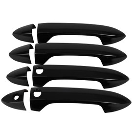 OCPTY 4PCS Door Handle Covers for 2013-2017 for Honda Accord,2016-2022 for Honda Pilot,2017-2022 for Honda Ridgeline Exterior Driver Side & Passenger Side Car Door Handle Covers Trim Kit Black