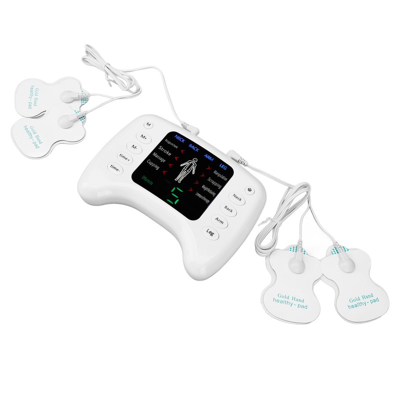 Electronic Pulse Massager Adjustable 15 Gears 8 Modes Timer Dual