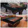 Pool Table Cover, Waterproof & Dustproof Outdoor/Indoor Polyester Taffeta Cloth