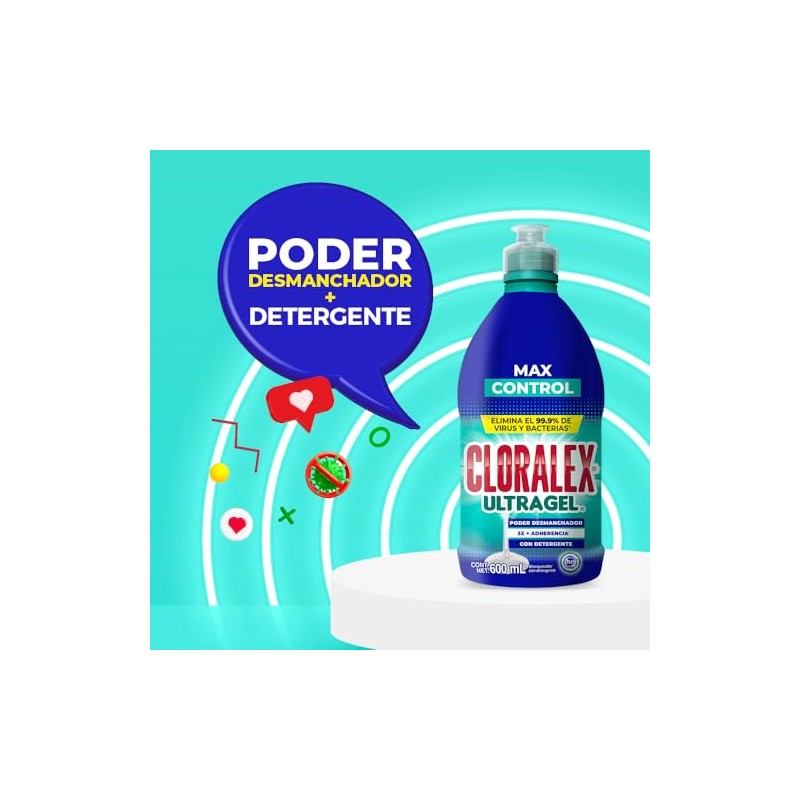 Cloralex Ultra Gel Max Control Poder desmanchador 600ml