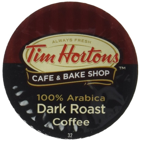 Tim Hortons Single Serve RealCup - Dark Roast Coffee Cups - 12 ct