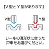 Shimizu New Hikari SH-WGH 30V Two-Dimensional Adjustable Door Wheel V