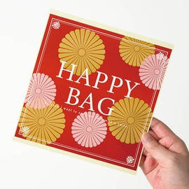 HEADS FHB-3S Japanese Seals, 7.1 x 7.1 inches (18 x 18 cm), 20 Sheets, Lucky Bag, Happy Bag Seals, Square