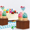 BELLE VOUS Wooden Hexagon Display Risers (6 Pack) - Wood