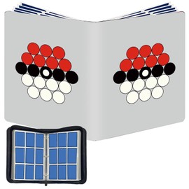 9-Pocket Card Binder Compatible with PTCG Cards,TCG Cards Holder,Trading Card Games Collection Binder Case Book Fits 900 Cards with 50 Removable Sleeves