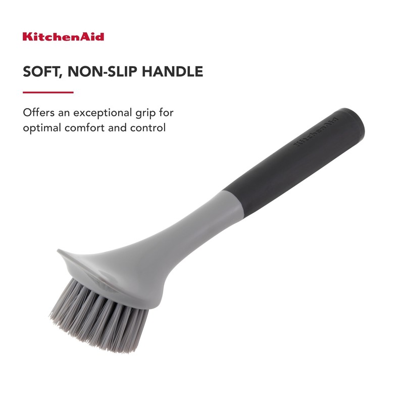 KitchenAid Washing-Up Brush, Grey, 26 x 5.8 x 6.8 cm