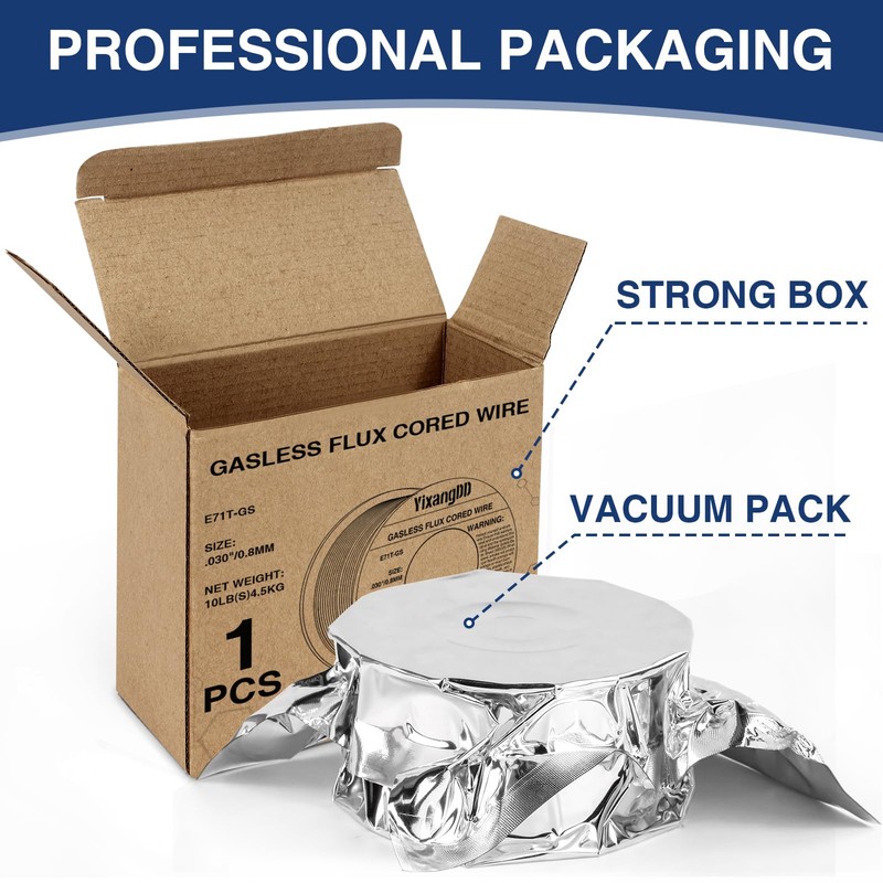1-Pack 0.030" Flux Core Welding Wire, E71T-GS Low Splatter Gasless