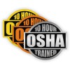 Unbranded/Generic 3 pcs - 10 Hour OSHA Trained Vinyl Hard Hat Stickers Helmet Safety Helmet Decals