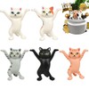 5 Pcs Dancing Cat Pen Holder Desk Pen Holder with