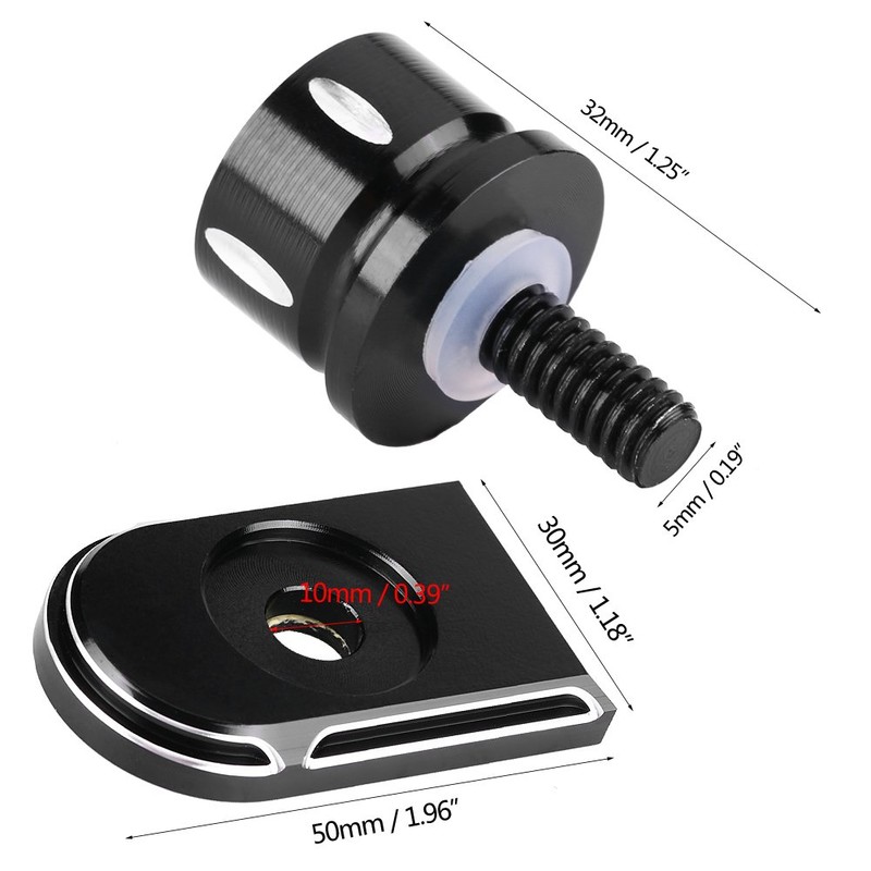 Keenso Motorcycle Seat Bolt Universal Motorcycle Back Seat Aluminium Seat