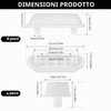 12 Pezzi Ammortizzatori WC, Paraurti per Coperchio Water, Cuscinetti Antirumore