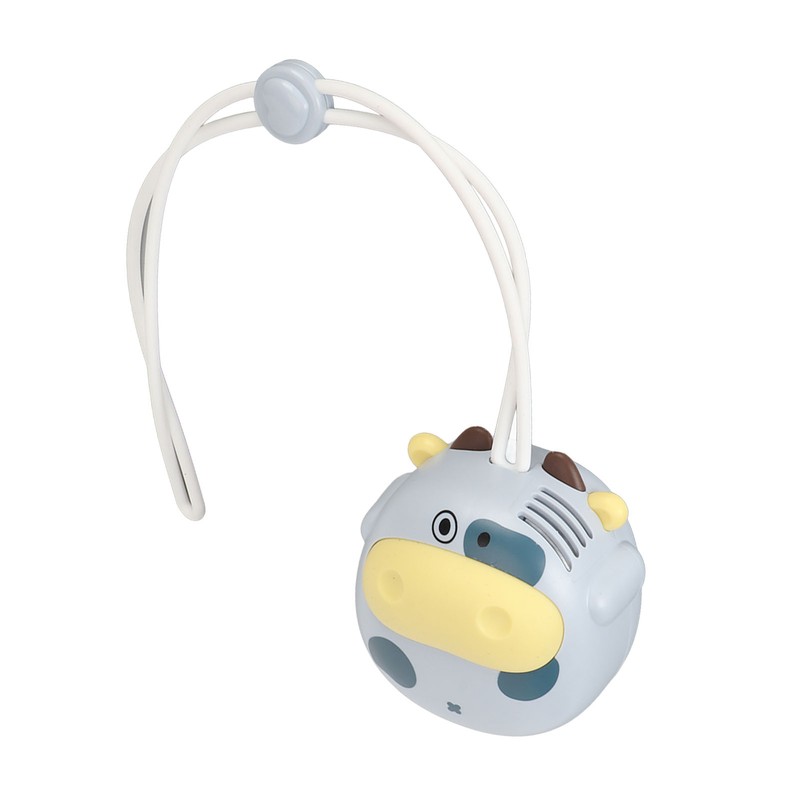 Mini Hanging Neck Fan USB Rechargeable Bladeless Cartoon Cow Shape