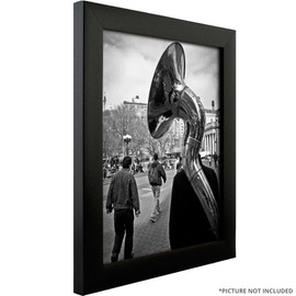 Craig Frames 1WB3BK 14 by 22-Inch Picture Frame, Smooth Wrap Finish, 1-Inch Wide, Black