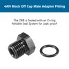 STPCTOU 4AN Male O-ring Boss Port Plug Seal Nut Block