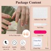 Press On Nails French Tip - 24pcs Square False Nails