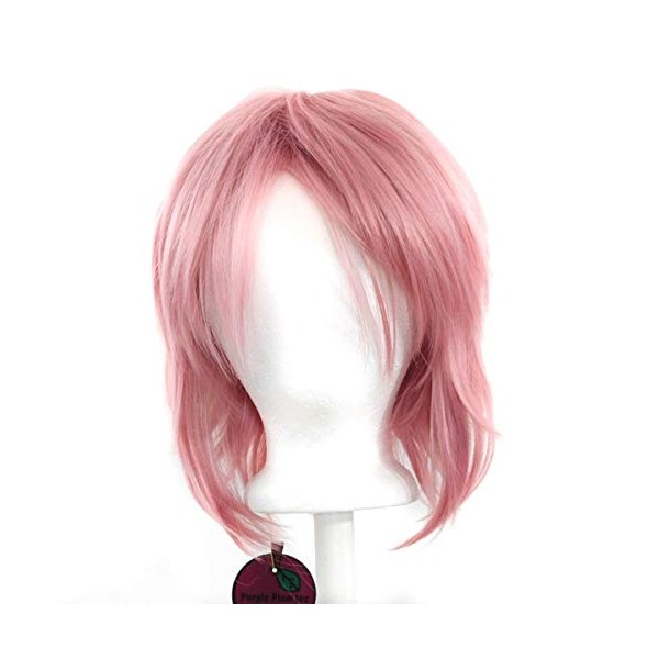 Touya - Coral Pink Visual Kei Shaggy Short Cut with Long Bangs