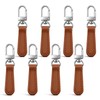 6 PCS Leather Zipper Pull, Detachable Leather Zipper Handle Replacement