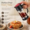 Glass Honey Dispenser for Easy Serving – 300mL Press-Handle Bottom