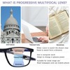 CLASAGA Progressive Multifocal Reading Glasses for Men Photochromic Gray Sunglasses