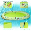 LovelyPaws Inflatable Dog Pool Float, 55 x 38” Dog Swimming