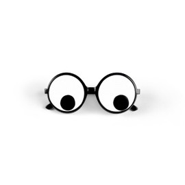 NAKIMO Googly Eyes Glasses Funny Costume Wiggle Eyes Novelty Shades Funny Glasses Accessories for Party (Pack of 1)