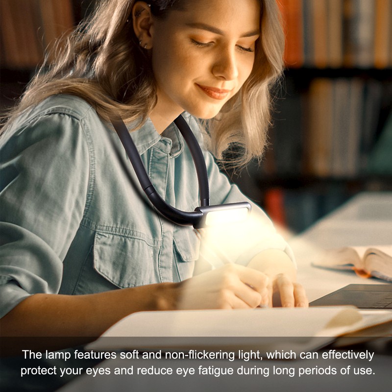 Bendable LED Neck Reading Light Adjustable Brightness Desk Lamp for