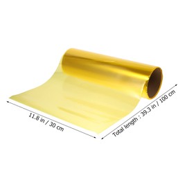 WINOMO 11.8x39.4 inch Headlight Tint Film Fog Light Taillight Vinyl Film Sheet (Yellow)