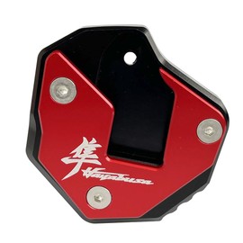 Red CNC Motorcycle Side Kickstand Foot Side Stand Extension Pad Plate Compatible With Suzuki Hayabusa GSX1300R RA 1340 ABS RZ 1999-2020